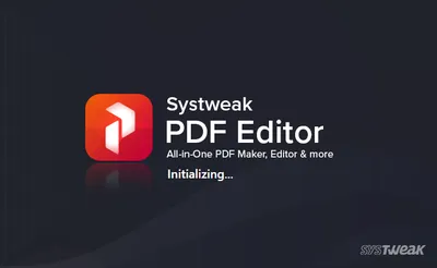 Systweak PDF Editor Pro 1.0.0.8012