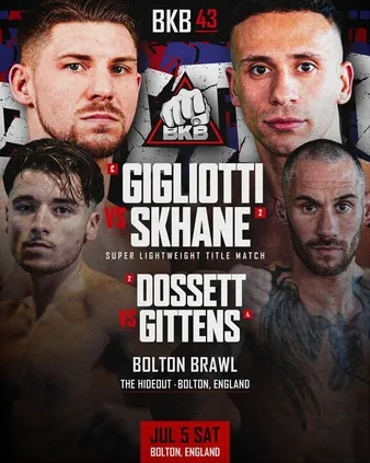 Bare Knuckle Boxing 43 / BKB 43 (05.07.2025) PL.1080i.HDTV.H264-NoGRP / Komentarz polski