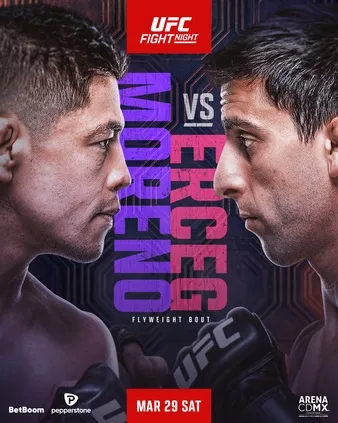 Sporty walki: UFC Fight Night - Brandon Moreno - Steve Erceg Main Cart (29.03.2025) PL.1080i.HDTV.H264-NoGRP / Komentarz polski