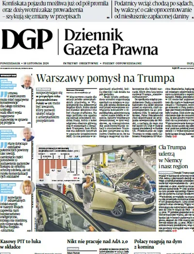 Dziennik Gazeta Prawna 18.11.2024