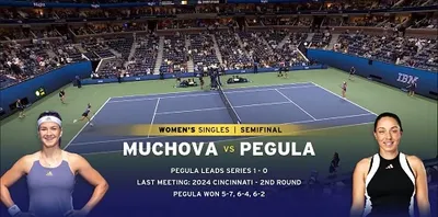 Tenis: Turniej US Open w Nowym Jorku półfinał gry pojedynczej: Jessica Pegula - Karolina Muchova (06.09.2024) PL.1080i.HDTV.H264-NoGRP / Komentarz polski