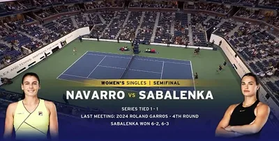 Tenis: Turniej US Open w Nowym Jorku półfinał gry pojedynczej: Aryna Sabalenka - Emma Navarro (06.09.2024) PL.1080i.HDTV.H264-NoGRP / Komentarz polski