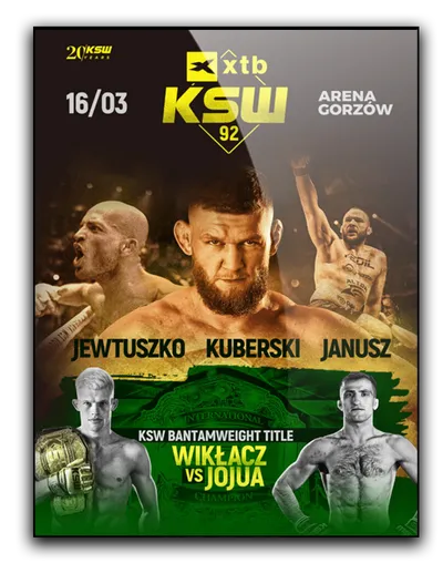 KSW 92 (16.03.2024) PL.720p.VP.WEB-DL.H264.DD2.0-K83 / Polski Komenatrz