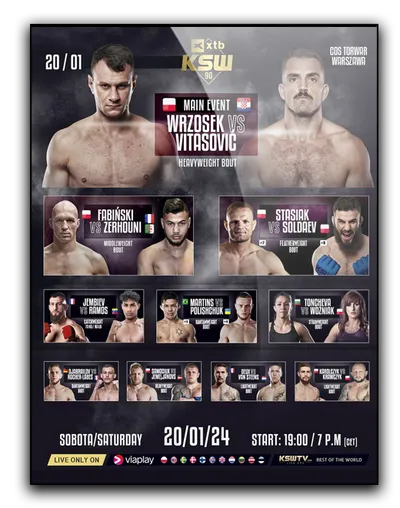 KSW 90 (20.01.2024) PL.1080p.VP.WEB-DL.H264.DD2.0-K83 / Polski Komenatrz