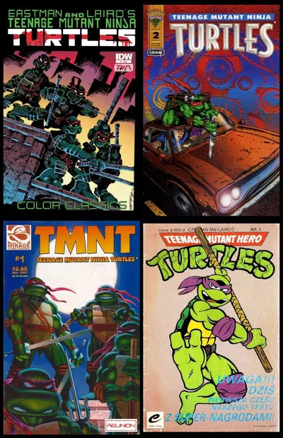Teenage Mutant Ninja Turtles - Różne Komiksy