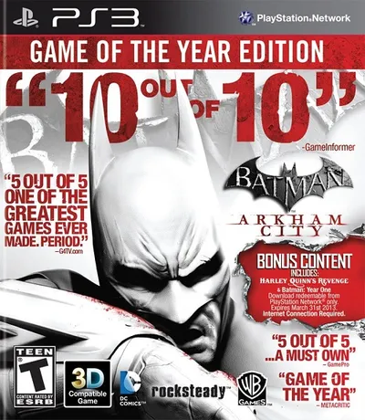 Batman: Arkham City (2011) Game of the Year Edition PS3 -NoGRP / Polska Wersja językowa