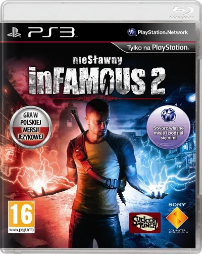 nieSławny: inFamous 2 / inFamous 2 (2011) PS3 -NoGRP + wszystkie DLC / Polska wersja językowa