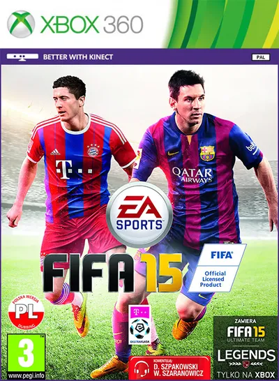 FIFA 15 (2014) Xbox 360 -SRT / Polska wersja językowa
