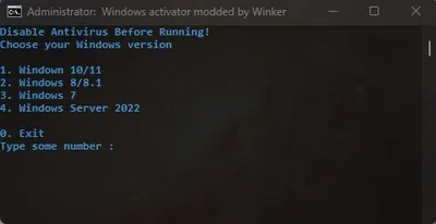 Winker Windows Activator 3.1.0