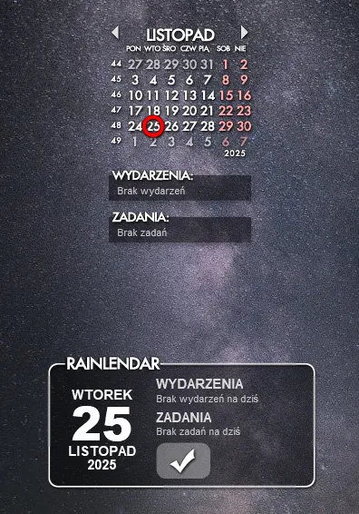 Rainlendar Pro 2.23.0 Build 183 (x86/x64) MULTI-PL