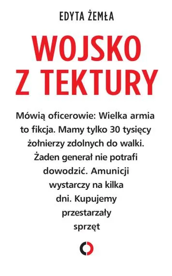 Wojsko z tektury - Edyta Żemła