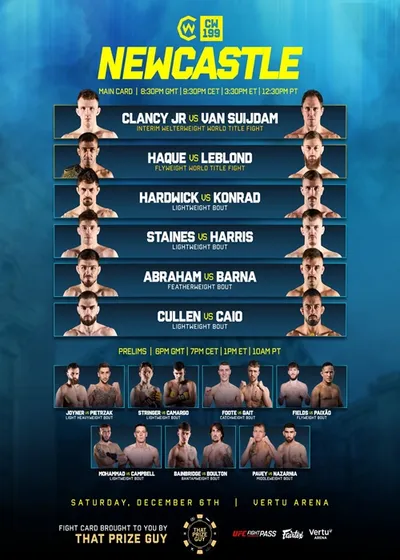 Sporty walki: Cage Warriors 199 w Newcastle waga półśrednia: Sean Clancy Jr - Melvin Van Suijdam (06.12.2025) PL.1080i.HDTV.H264-NoGRP / Komentarz polski