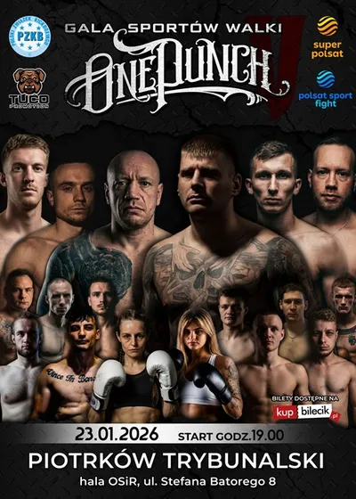 Sporty walki: One Punch V w Piotrkowie Trybunalskim waga ciężka: Andrzej Sabaciński - Jan Pelak (23.01.2026) PL.1080i.HDTV.H264-NoGRP / polska produkcja