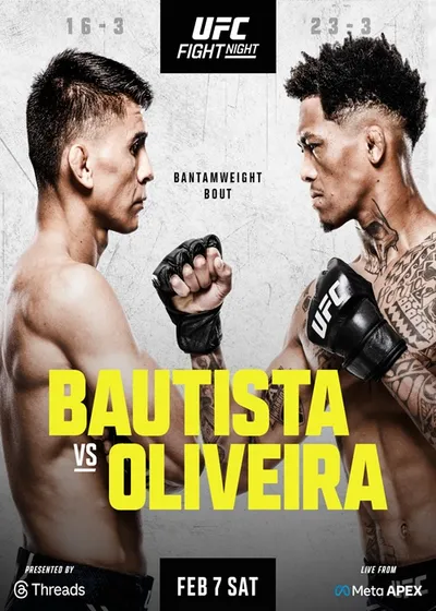 Sporty walki: UFC Fight Night walka: Mario Bautista - Vinicius Oliveira (07.02.2026) PL.1080i.HDTV.H264-NoGRP / komentarz polski