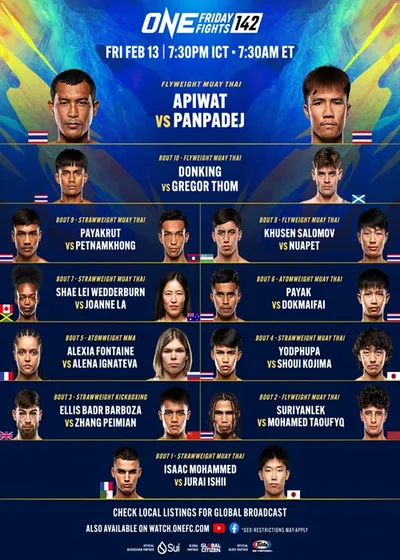 ONE Friday Fights 142 (13.02.2026) PL.1080i.HDTV.H264-NoGRP / Komentarz polski