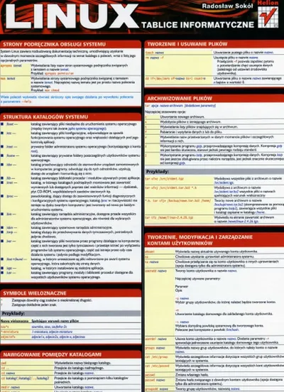 Tablice informatyczne. Linux - Radosław Sokół