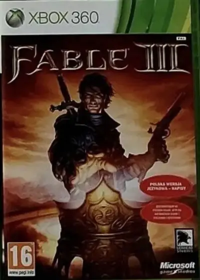 Fable III (2010) Xbox 360 -NoGRP / Polska wersja językowa